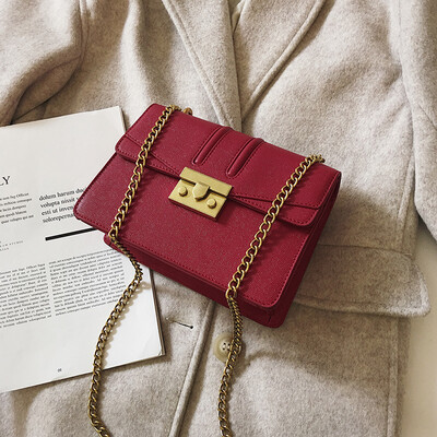 

Advanced sense bag foreign air female bag new 2019 Messenger bag female wild ins texture chain shoulder bag small bag