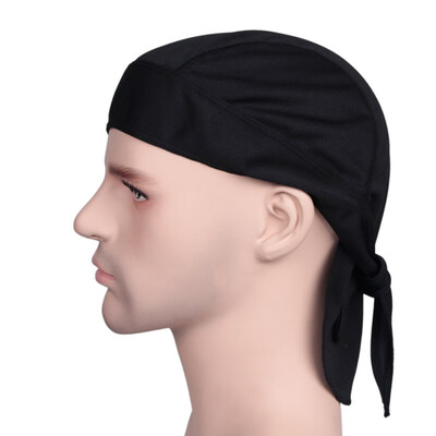 

Outdoor Quick Dry Solid Cycling Cap Headbands Head Scarf Headscarf Headband Summer Men Running Riding Pirate Hat Shape