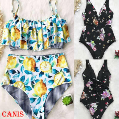 

Women Bikini Set Swimsuit High Waist Ladies Bathing Suit Swimwear Beachwear