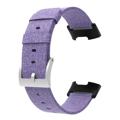 

Canvas Adjustable Watch Band Smart Bracelet Wrist Strap for Fitbit Charge 3