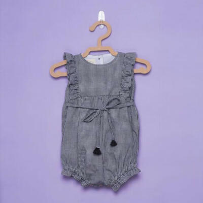 

Newborn Baby Kid Girl Ruffle Clothes Sleeveless Jumpsuit Romper Bodysuit Outfits