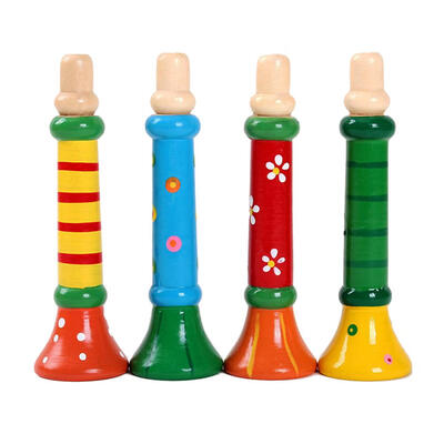 

Wooden Piccolo Flute Sound Musical Instrument Toy Early Kid Education Gift
