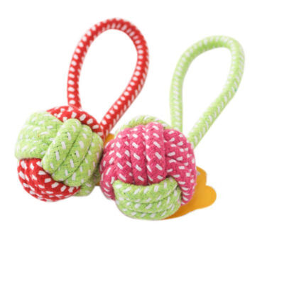 

Pet Toy Dog Toys Dogs Chew Clean Teeth Green Rope Ball Toy For Big Small Dog Cat Outdoor Training Fun Game