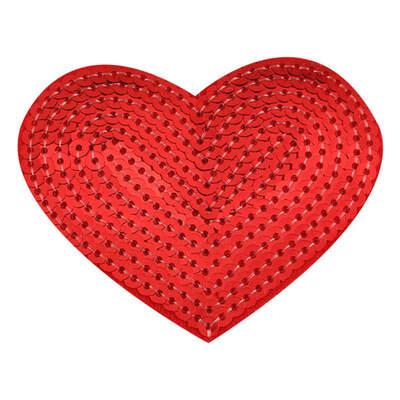 

Love Five-Pointed Star Sequined Cloth Stickers Embroidered Stick-on Patch Clothing Sewing Accessories