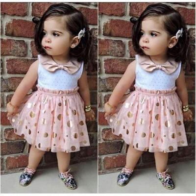 

Summer Baby Girls Dress Sleeveless Tulle Tutu Girl&39s Sequins Party Dresses 2-7Y