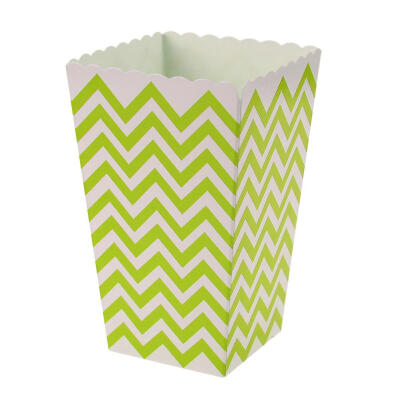 

12pcs Wave Pattern Folding Candy Popcorn Boxes for Birthday Party Wedding