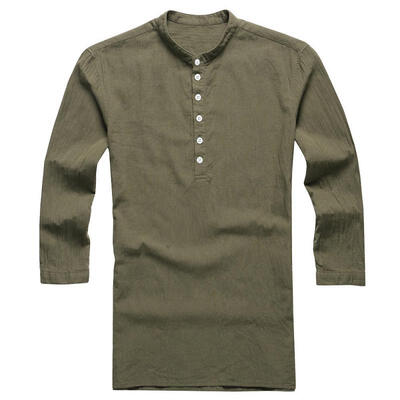 

2018 Casual Mens T-Shirt V Neck Button Solid Color Short Sleeve T-Shirt Tee Tops For Men