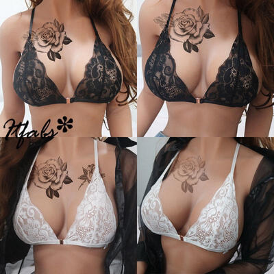 

Women Sheer Lace Bra Push Up Bras Underwear Underwire Deep V Brassiere Lingerie