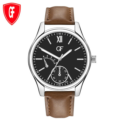 

Gobestart Hot Man Leather Watch Whatever Late Anyway Letter Watches New Pointer glow