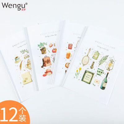 

Wengu Wengu 12 a4 Draw Clip Transparent Trolley Clip Data Folder Cute Cartoon Book Clip 4 Color Mixed Color 3 L042