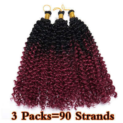 

3 Packs Afro MarleyBob Crochet Hair Marlibob Crochet Extension Kinky Curly Kinky Bundle Ombre Braidng Hair Extensions