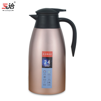 

Stainless Steel Thermos Flask Tea Coffee Carafe Double Wall Vacuum Insulated With Press Button Water Bottle Flask Pot