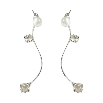 

Long Style Temperament Studs Minimalist Design Earrings
