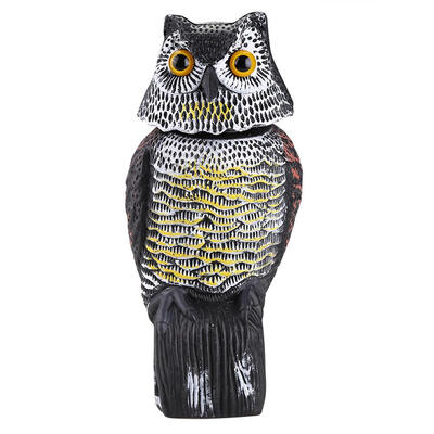 

Repellent BirdRotating Head Owl Decoy Protection Repellent Bird Pest Scarer Scarecrow Garden Decoy Pest