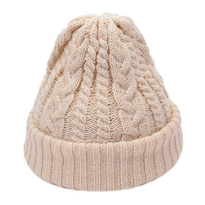 

Tailored Fashion Women Men Solid Color Knited Headgear Beanie Tail Hat Cap