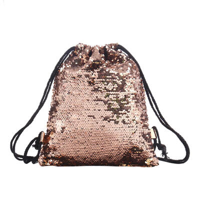 

Sequins Sport Travel Backpacks Women School Bags Preppy Drawstring Knapsack