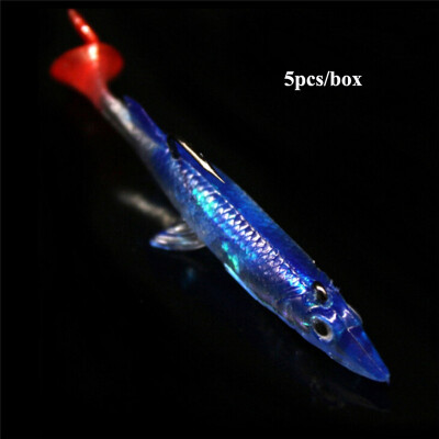 

Fishing Lures 5pcsbox Soft Silicone Luminous Artificial Bait Sabiki Rig Lures Drop Shipping