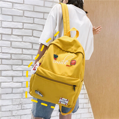 

In s school bag girl Korean version high school junior high school students feel two shoulder pack tide leisure 100 tide brand bac
