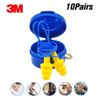 

3M Ear Plugs with Straps Anti-noise Earplugs Sleeping Earplugs Christmas Tree Comfortable Ear Protector with Box