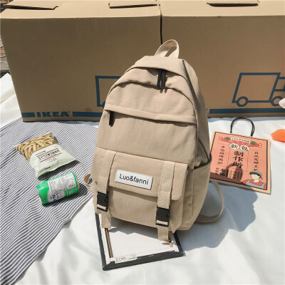 

Ancient bf wind ins bag female Korean version of high school students large-capacity campus simple backpack backpack backpack back