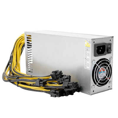 

2400W Switching Server Power Supply 90 High Efficiency Professional Mining Machine Power Source for Ethereum S9 S7 L3 Rig Mining