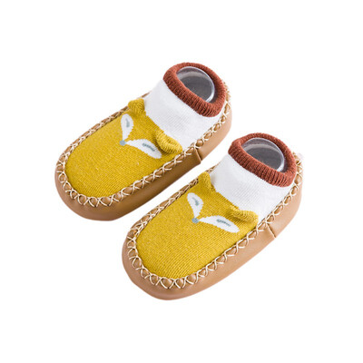 

Fashion Baby Socks With Rubber Soles Infant Socks Newborn Autumn Winter Children Floor Socks Shoes Anti Slip Soft Sole