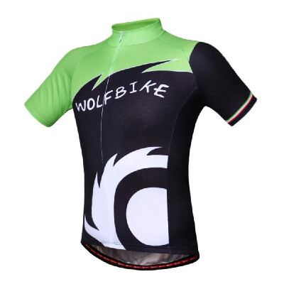 

WOLFBIKE Unisex Cycling Bicycle Bike Wear Outdoor Short Sleeve Jersey Breathable Shirt Riding Jacket