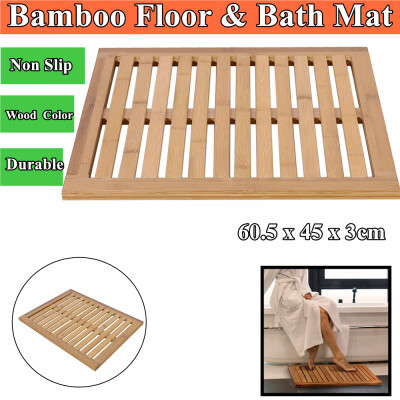 

Floor Bath Anti-Slip Mat Indoor Outdoor Use Dry Fast Bamboo For Shower Spa Pool