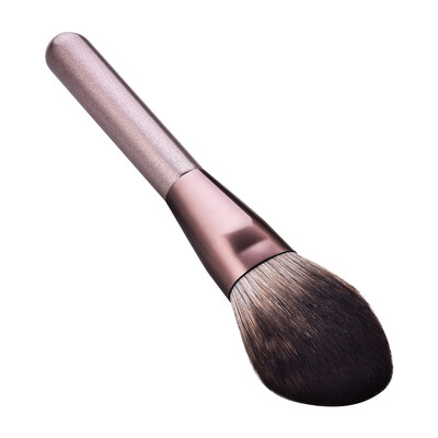 

Gobestart 1 pcs rose gold high end wood handle micro crystal silk makeup brushes