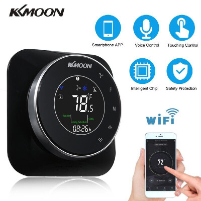 

KKmoon WiFi Programmable HeatingCooling Termostat ACDC 24V Temperature Regulator with WiFi Connection Touchscreen LCD Display Ro