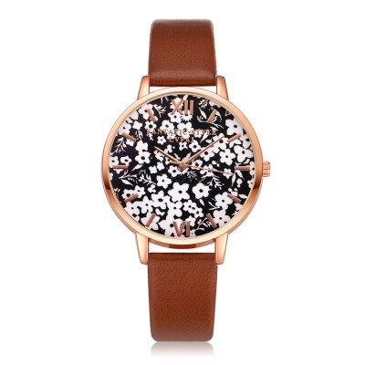 

New Fashion Watches Women Thin Large Flower Dial Ladies Casual Dress Gift Quartz Wristwatch Simple Clock Unique Reloj Mujer