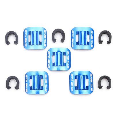 

5pcs Bike Brake Cable Guide Clips Bicycles Aluminium Alloy C Buckles Clamps