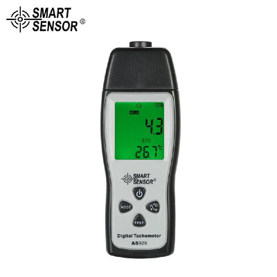 

SMART SENSOR Professional Handheld Digital Photo Tachometer Laser Non-Contact Tach Range 100RPM-30000RPM LCD Display Motor Speed