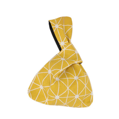 

Handbag Fashion Women Purse Casual Totes Japanese Style Wind Wrist Bag Walking Shopping Mobile Phone Key Print Simple