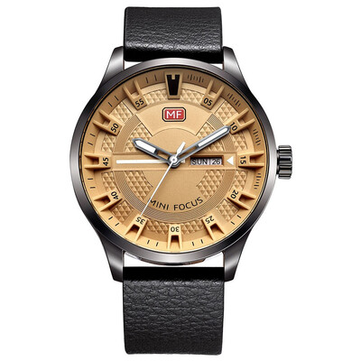 

BOFUTE Male Watches Sports Watch Fashion Watch Japanese Quartz Movement Calendar Luminous Waterproof Genuine Leather Strap 0028G