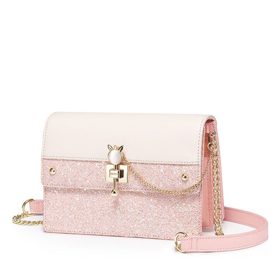 

Marsoul wild fashion shoulder bag Messenger bag girl shoulder bag small chain star with the bag small fresh color matching ladies