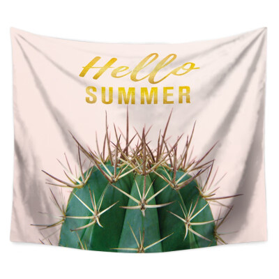 

Fashion Tapestry Green Cactus Style Pattern Decorative Cactus Watercolor Hanging Wall Tapestries Landscape chakra Home Decor