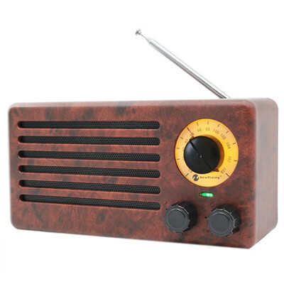 

Portable Wireless Bluetooth Speaker Retro Wood Grain Sound Box Stereo Music Player Support FM Radio TF Card MP3 U Disk USB Play