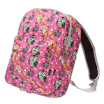 

Tailored Canvas Owl Rucksack Backpack School Book HOT