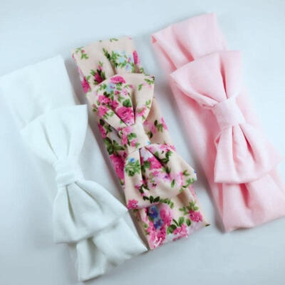

Fashion Accessories 3PCSSet Bow Headband Elastic Hair Band Baby Girl Kids Hair Accessories Set