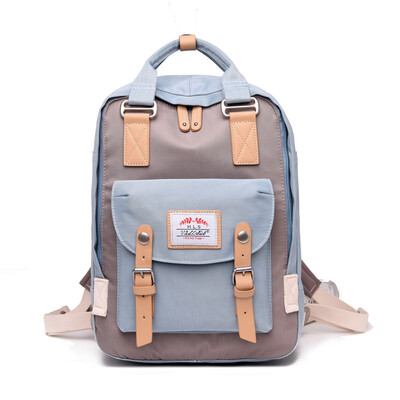 

Happy Shoulder Bag Girl Korean version girl doughnut computer backpack high school students schoolbag campus travel bag