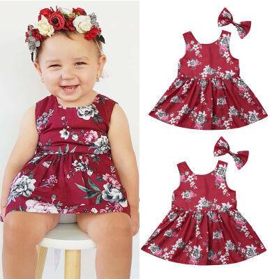 

Toddler Baby Girls Floral Tutu Dress Princess Party Dresses Clothes Outfits 1-6Y