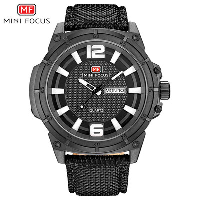 

MINI FOCUS Fox mens watch quartz watch outdoor frosted case calendar waterproof nylon belt