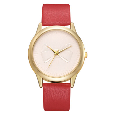 

Cute bow watch 2019 new alloy PU watch Korean business simple student casual watch