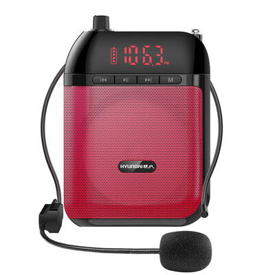 

Hyundai HYUNDAI H16 portable amplifier outdoor speaker bee loudspeakers teacher guide shopping guide dedicated waist hanging teaching card amplifier speaker black