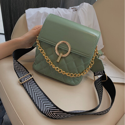 

Magenta inclined water bucket new small bag new bag new style Korean style all-in-one chain one-shoulder bag