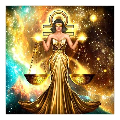 

5D DIY Full Drill Diamond Painting Libra Cross Stitch Embroidery Mosaic Kit