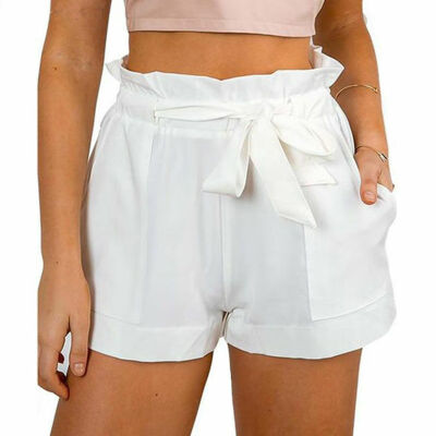 

Women High Waisted Floral Casual Summer Beach Short Hot Pants Ruffle Mini Shorts