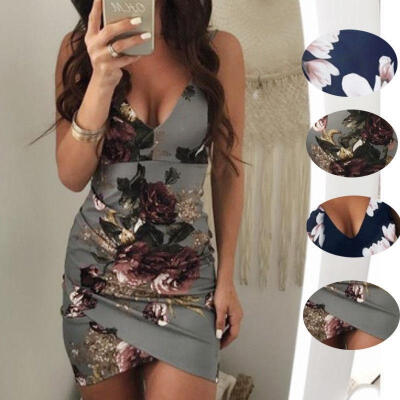 

Fashion Women Bandage Bodycon Sleeveless Club Evening Party Short Mini Dress
