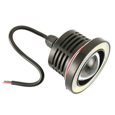 

2PCS High Power 20W 3 Inch COB LED Angel Eyes Halo Car Projector DRL Lamps Fog Light ColorWhite